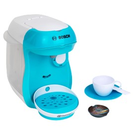Theo Klein Bosch Tassimo Happy Kaffeemaschine I Mit Sound, Wassereinfüllmöglichkeit und Wasserdurchlauffunktion I Maße: 20 cm x 16 cm x 20 cm I Spielzeug für Kinder ab 3 Jahren