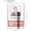 Karteo ID Card Holder Made of Polycarbonate Transparent with Slider