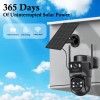 Sansco 5G WiFi Solar PTZ Security Camera 4MP Audio Dual