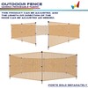 Windscreen4less Outdoor Garden Fence Mesh Netting Roll Temporary Fencing for