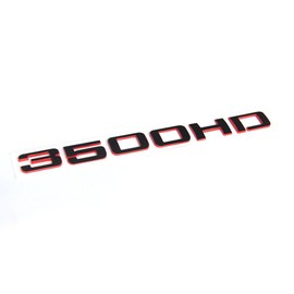 Yoaoo 2Pack OEM 3500Hd Red Line Emblem Door Badge 3D Nameplate Compatible with Silverado Sierra Redline