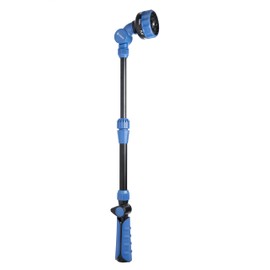 5-Pack with Corvid Adjustable Thumb Control Garden Watering Wand, 19-24 Inch Telescoping Hose Nozzle 8 Spray Patterns, Heavy-Duty Zinc & Aluminum for Precise Watering and Cleaning