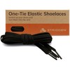 STRIDDEN 1 Pair One-Tie Elastic Flat Shoelaces for Sneakers Boots,