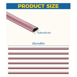 Flaconi 20 pieces car air vent decoration, car accessories decoration, car tuning interior, car styling trims, DIY ventilation grille interior strips, for most ventilation slots (ice pink)