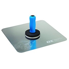 OX Tools 13 inch Aluminum Hawk for Plaster Sheetrock Morter Drywall Tools with Finger Protection for comfort, Quality tempered aluminum blade OX-T010513