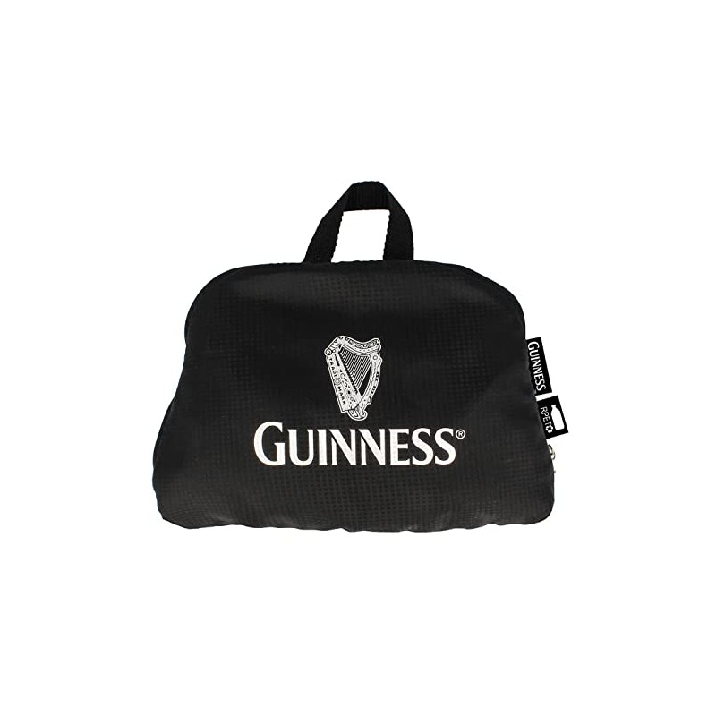 Guinness Foldable Backpack - St Jamses Gate Design, Black, One