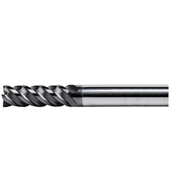 PROCHI PRV-T04M4 Carbide Square End Mill, 0.2 inch (4 mm), 4 Blades, V Series
