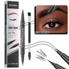 Hellokiss two-pronged eyebrow pencil waterproof and sweat-proof wild eyebrow double-headed