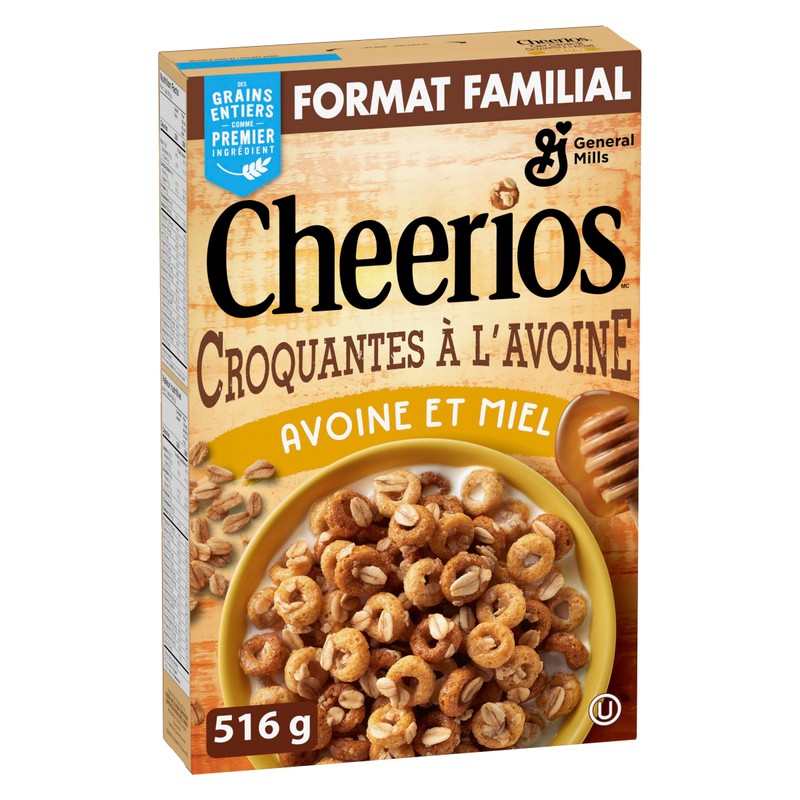 Cheerios Oat Crunch Oats 'N Honey Cereal, 516g/18.2 oz