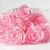 Mauproy 1-1/2 Inch Wide Pink Satin Ribbon, 50 Yards Solid