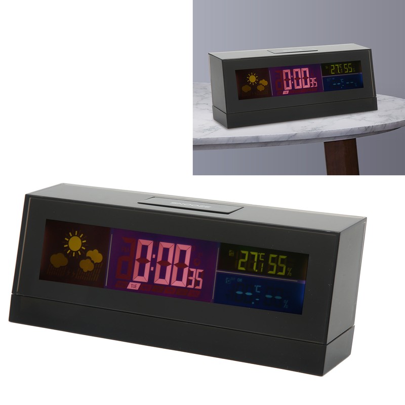 Electronic Weather Clock Digital Weather Forecast Monitor with Calendar Display