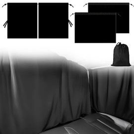 4 Pcs Campervan Curtains, Car Divider Privacy Curtains, Car Seat Partition Curtain, Universal Car Window Shade Sun Shades Cars Sunshades for Baby Travel Camping Nap Sleeping