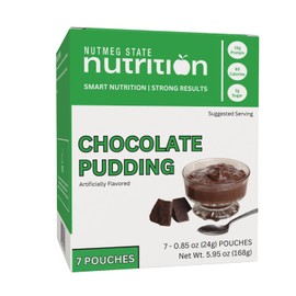 Nutmeg State Nutrition - High Protein Instant Pudding Mix, Protein Dessert, 15g Protein, 80 Calories, 2g Sugar, 7 Servings Per Box (1 Box (7 Servings), Chocolate)