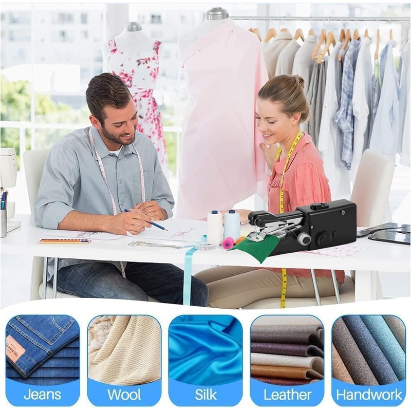 FANGXIN Handheld Sewing Machine, Hand Held Sewing Device Tool Mini