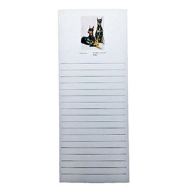Doberman Pinscher Dog Magnetic Refrigerator List Pad