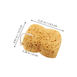 Beavorty 2 Pack Scrubbers Honeycomb Bath Sponges Shower for Men Women Exfoliating Sponge Compact for Travel