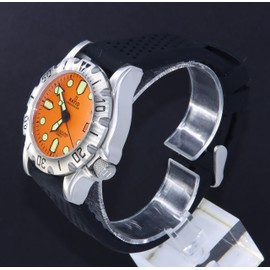 RATIO FreeDiver Professional Diver Watch Sapphire Crystal Automatic Diver Watch 500M Water Resistant Diving Watch for Men (Orange)