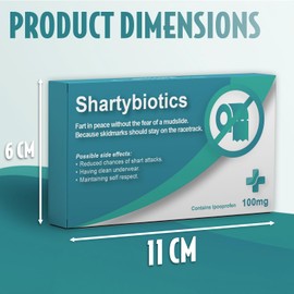 SC Products Shart Joke Pill Boxes & Prescription Bag | Fart Poo Prank Pill Box Funny Gifts for Men | Secret Santa Joke Presents for Men | Funny Gifts for Dad for Father's Day | Rude Presents for Him