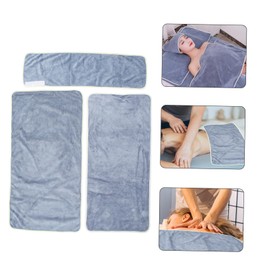 Minkissy Fiber Wrap Towels for Spa and Beauty Salons Breathable Hair Towel Head Wrap Set Includes Head Chest Pillow Home and Professional Use