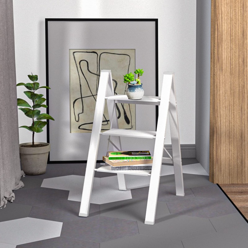 SOLADDER Step Ladder 3 Step Folding, Small Step Stool for