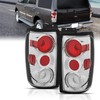 AmeriLite Chrome Replacement Brake Tail Lights Set For 1997-2002 Ford