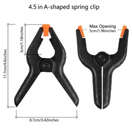 Juego De Abrazaderas De Resorte 8 Piezas, Abrazaderas Fotografia, para papel de muselina Pinzas de resorte herramientas abrazaderas de la carpintería abrazadera cortina de lona de madera