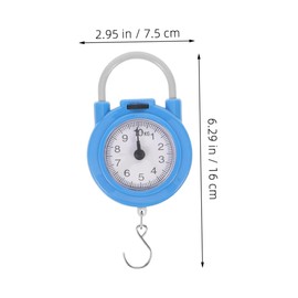 PACKOVE 2pcs Portable Hanging Scales Accurate Digital Weight Measurement with Hook Lightweight and Compact for Travel Outdoor Activities and Home Use