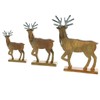 Deer Reindeer Audra, Wood, brown, 27 cm Decorative Figure Sculpture