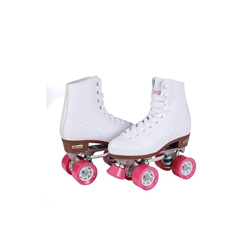 Chicago Skates Premium White Quad Roller Skates for Girls and