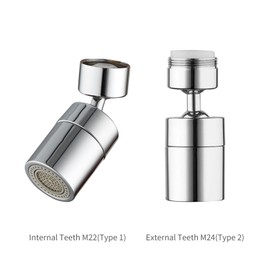 Faucet Aerator 360 Degrees Swivel Faucet Spray Aerator Kitchen Tap Water Saving Nozzle Sprayer Big Angle Bathroom Basin Dual-function Lengthen Extender
