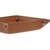 DRW Vassoio svuotatascarpe ecopelle marrone cammello 18 x 18 x