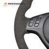 MEWANT Hand Stitched Steering Wheel Cover for 3 Series E46
