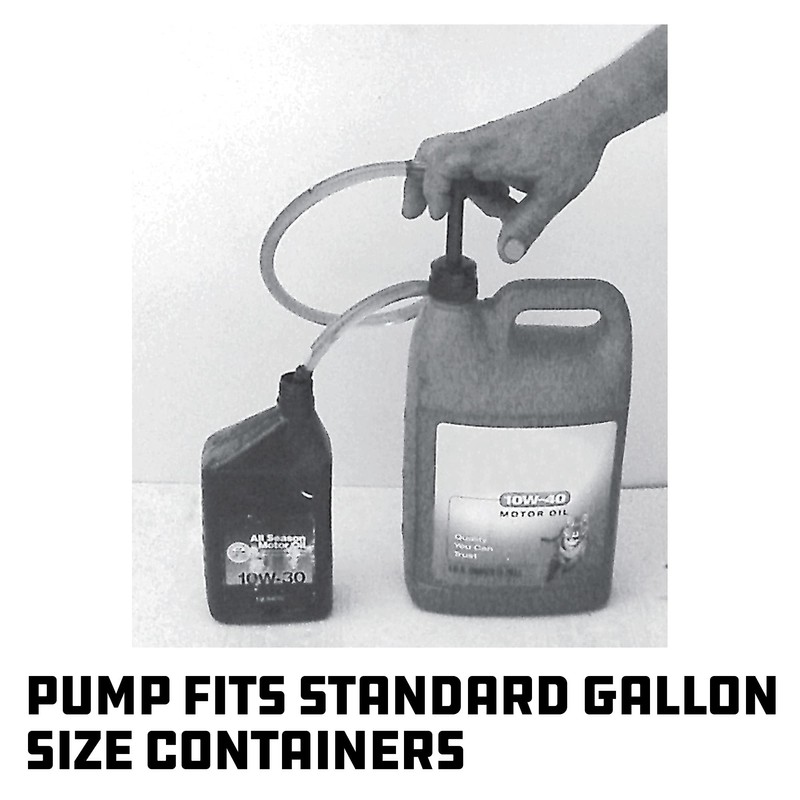 Powerbuilt Fluid Oil Pump for Quart, Half Gallon and Gallon