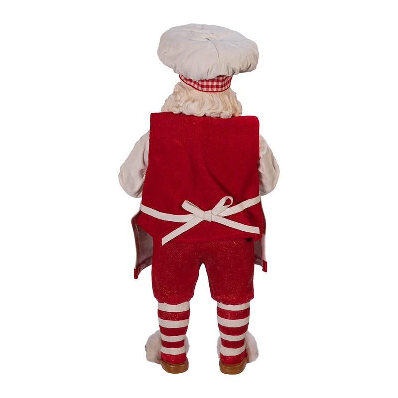 Kurt S. Adler 11-Inch Gingerbread Chef Santa Figurine