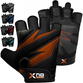 Xn8 Weight Lifting Gloves Non-Slip Breathable Gym Gloves Women Men for Bodybuilding Training Powerlifting Cycling Padded Palm Protection Workout Gloves