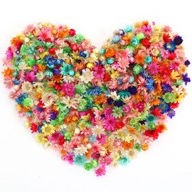 Neiang Dried Flowers for Resin Use, 400 Pieces Pressed Flowers, Dried Sheets, Flower Material, Hologram Parts, Multicolor 373-4556