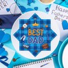 OXYLIPO 120Pcs Father's Day Paper Napkins Dad Day Blue Disposable