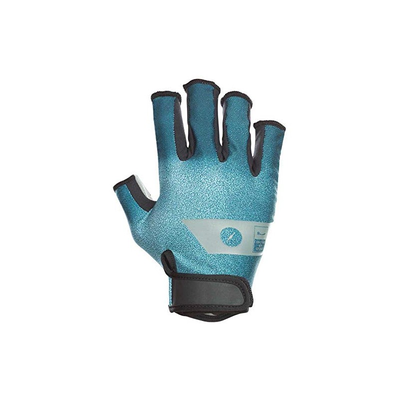 Unknown Ion Amare Half Finger Neoprene Gloves Green/Blue-XL