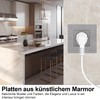 CNBINGO Schuko Flush-Mounted Socket, Single Socket, Grey, 16 Amp EU