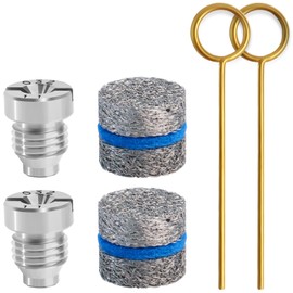 Axfvd 1.1 mm Foam Cannon Orifice Nozzle and Foam Maker Meshes Kit for Foam Cannon Replacement Thread Nozzle Tips and Mesh Filter, with Cleaning Tools, 3000PSI 2-Pack