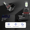 AQJ 9005 9006 LED Headlights Kit Combo Bulbs 8500K High