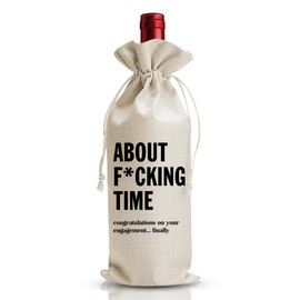 DOI-LANEE Funny Engagement Wine Bag, Wedding Marriage Wine Bag for Newlywed Couple, Mr and Mrs Marriage Gifts, Funny Bachelorette, Congratulations Gifts, Wedding Bachelorette Gift