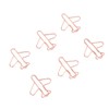 100Pcs Airplane Shaped Paper Clips Metal Lightweight Multipurpose Cute Shaped