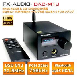 FX-AUDIO- DAC-M1J XMOS XU208 & ES9038Q2M DSD 512 / PCM 768kHz 32bit High Resolution Bluetooth Compatible DAC Preamp & Headphone Amplifier