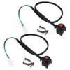 Outanaya 2pcs Motorcycle Kill Stop Horn Button Durable Ignition Switch