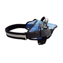 REDLINE K-9 Light Weight Blue Mesh Service and SAR Dog Harness (Large)
