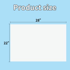 pmybupo 50PCS White Poster Board 22"X28",Value Poster Board for School Craft Project Presentation Drawing Graphic Display,Bulk Poster Board