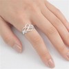 High Polish Bar Knot Puzzle Ring New .925 Sterling Silver