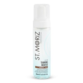 ST. MORIZ St Moriz Professional Clear Tanning Mousse with Aloe Vera & Vitamin E, Fast Drying Vegan Fake Tan, Medium to Dark (200ml)