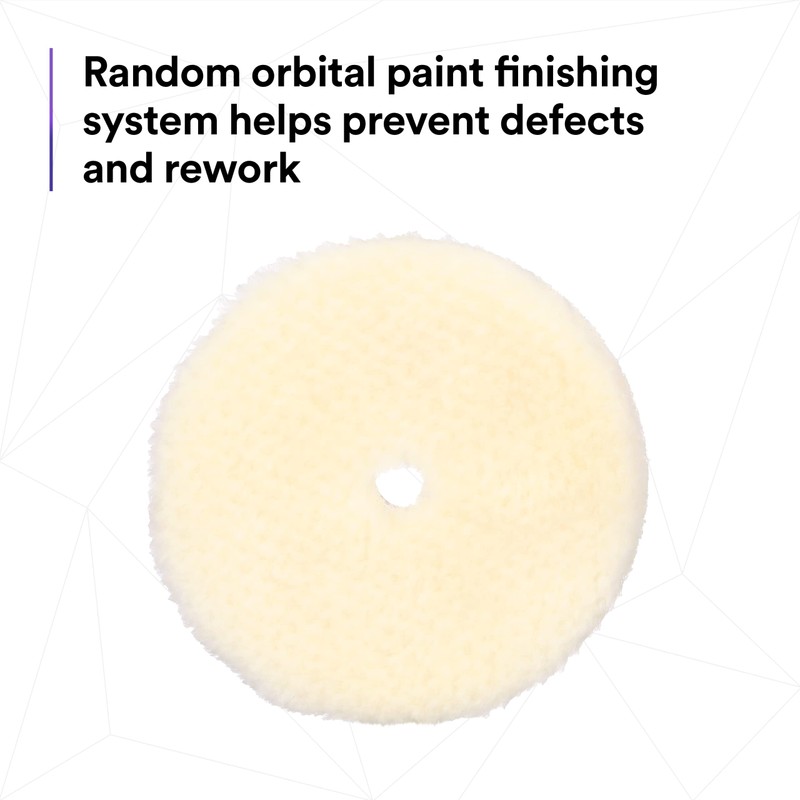 3M Perfect-It Random Orbital Coarse Wool Compounding Pad, 5"/130 mm,